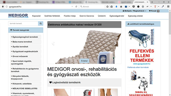 Gyógyászati.hu webáruház